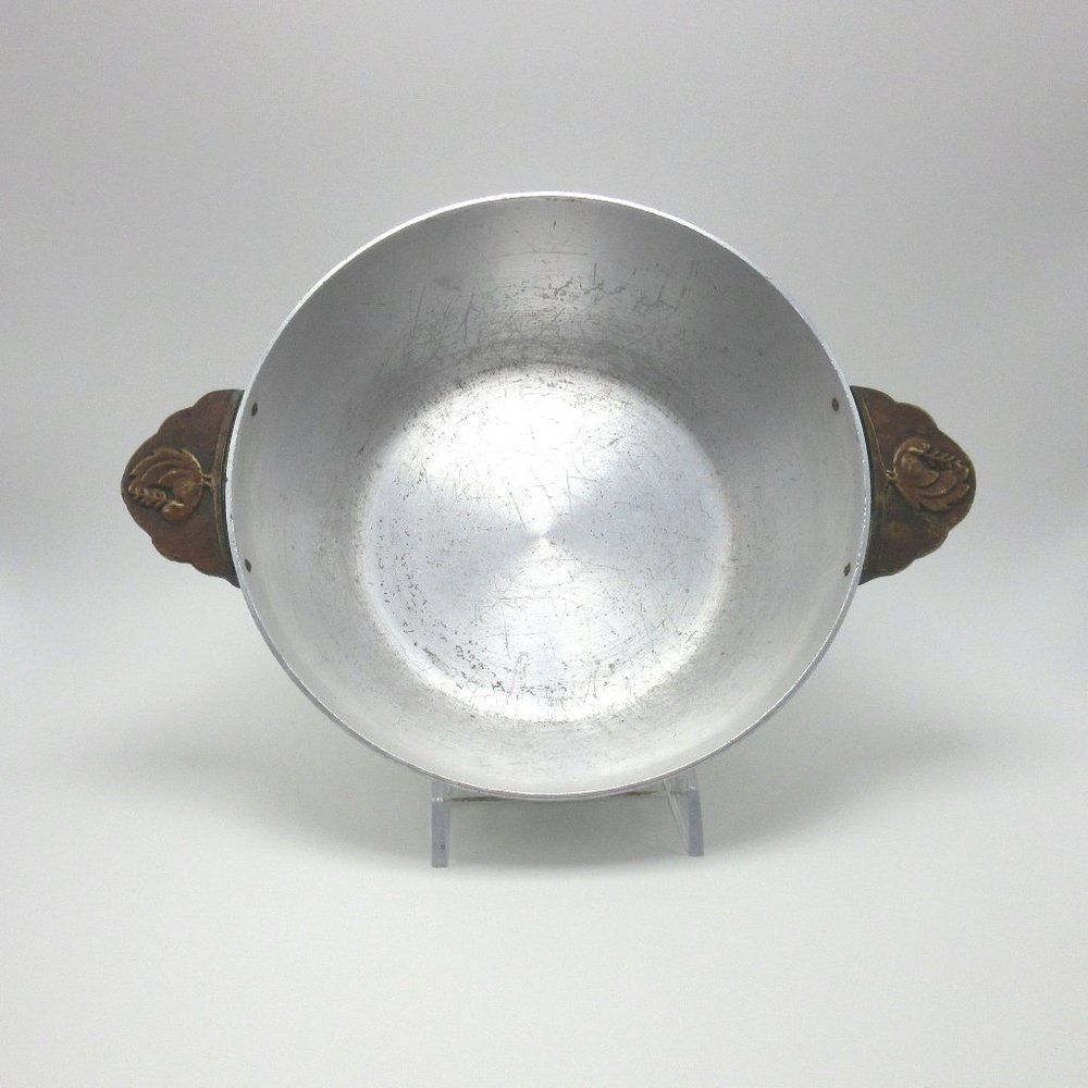 Vintage Kensington Aluminum Briar Bon Bon Dish candy dish or bowl mid 1930s